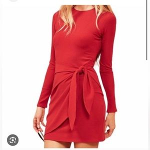 XS Reformation Callie Faux Wrap Dress